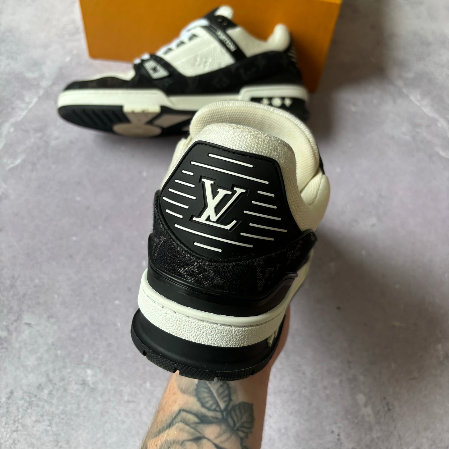 Louis Vuitton Denim Trainers - UK 12
