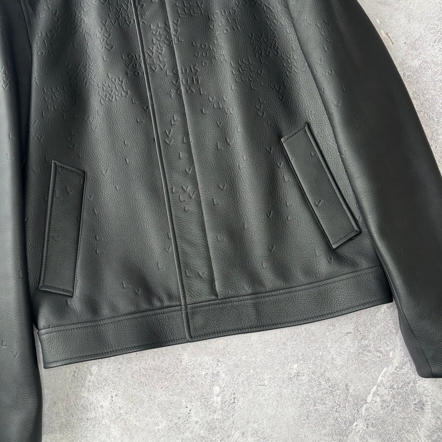 Louis Vuitton Damier Spread Leather Jacket - Fits Medium