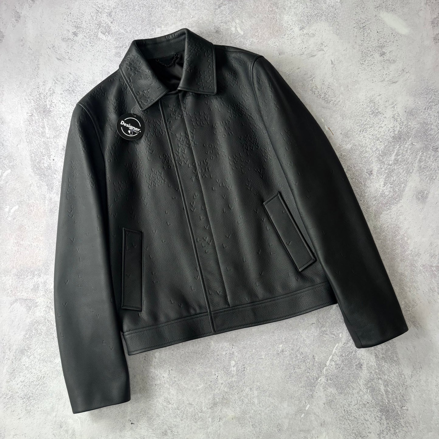 Louis Vuitton Damier Spread Leather Jacket - Fits Medium