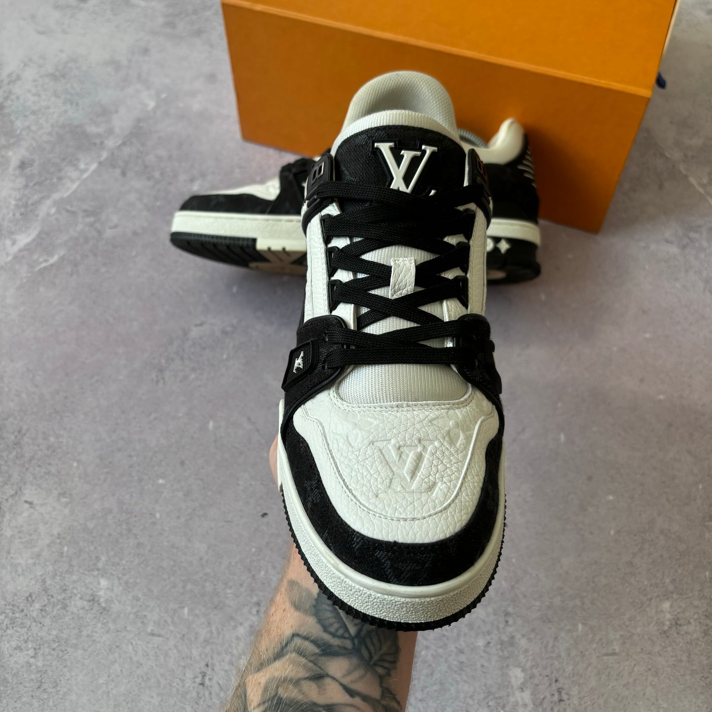 Louis Vuitton Paris Exclusive Denim Trainers - Fits UK 8