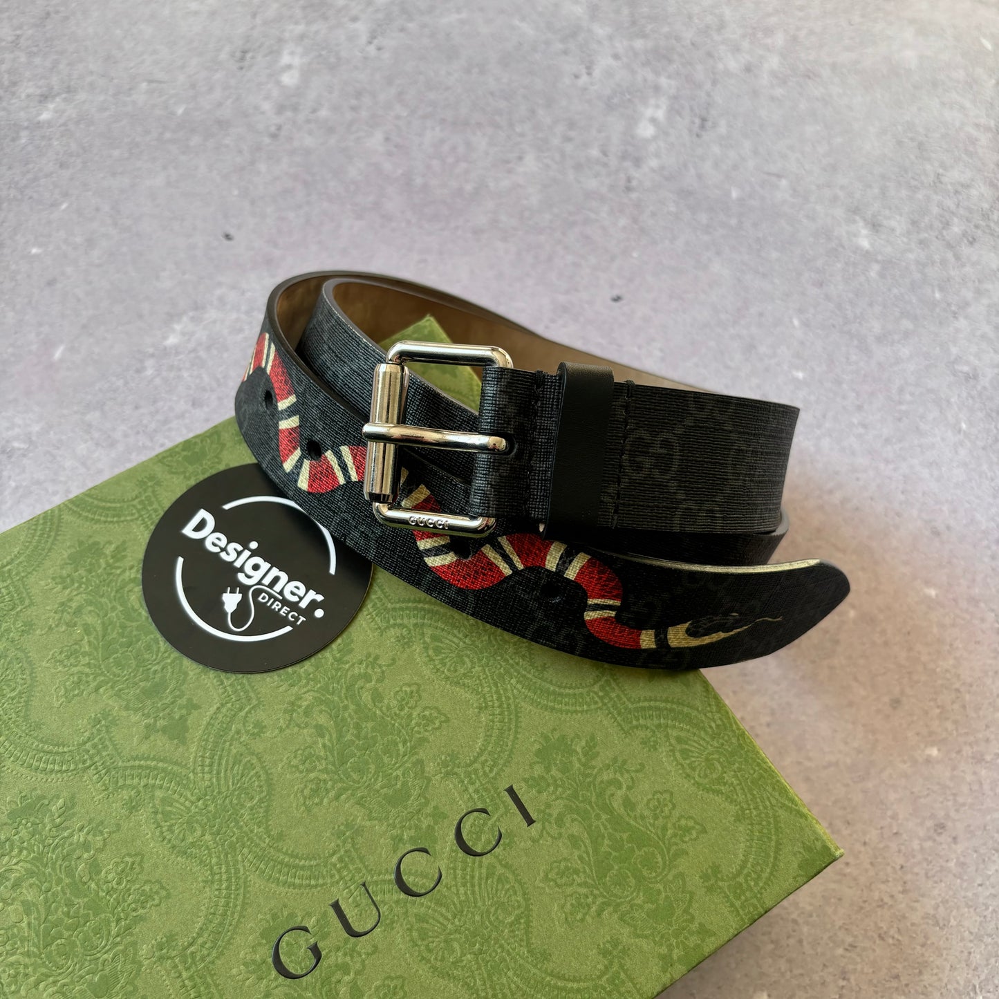 Gucci Kingsnake Belt - Fits Waist 32” - 34”