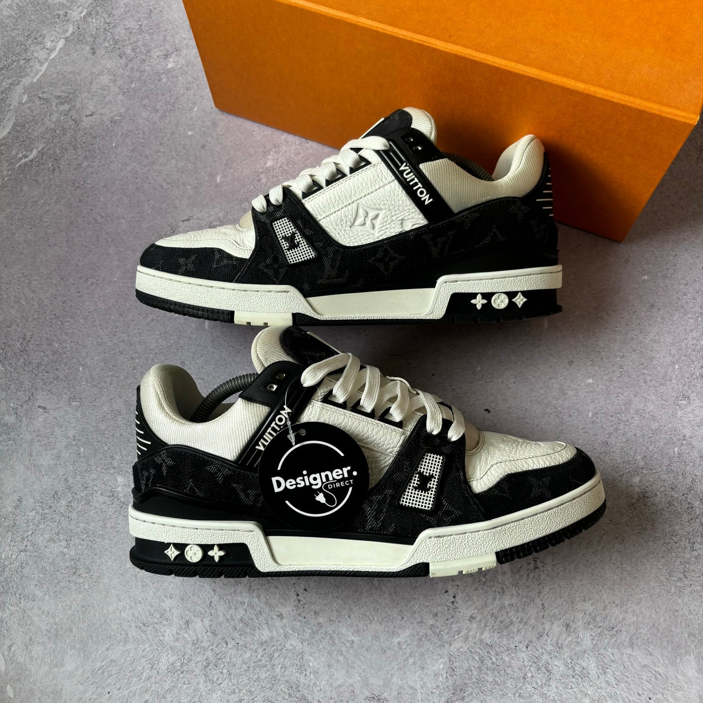 Louis Vuitton Denim Trainers - Fits UK 9
