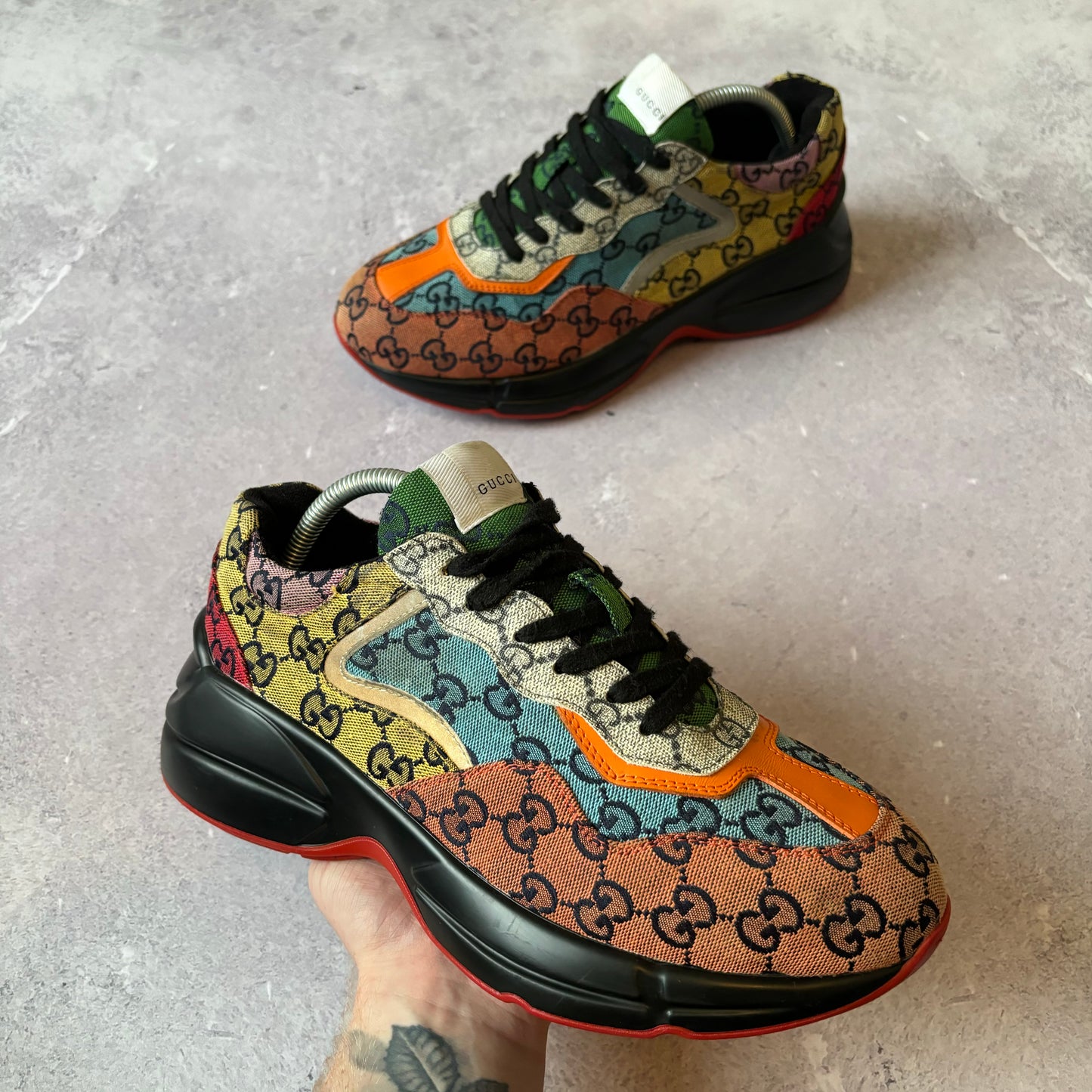 Gucci Rython Trainers - UK 7.5