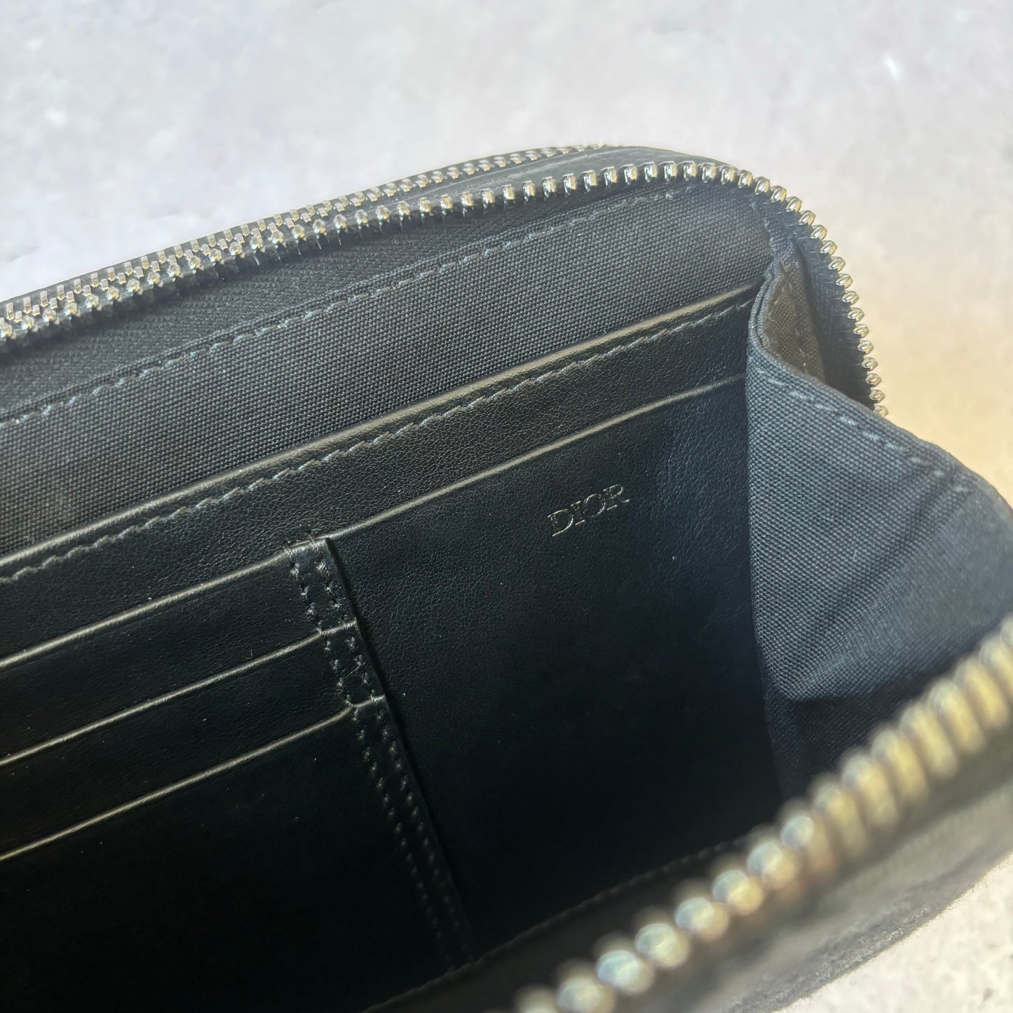 Dior Oblique Jacquard Coin Pouch