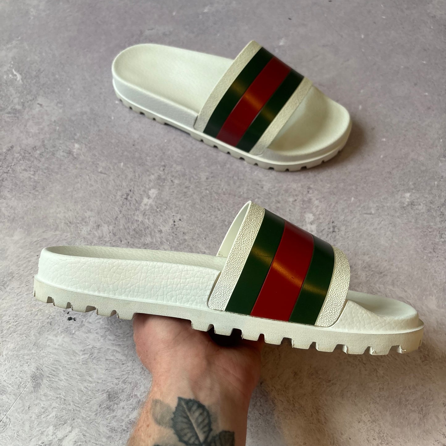 Gucci Web Sliders - UK 9