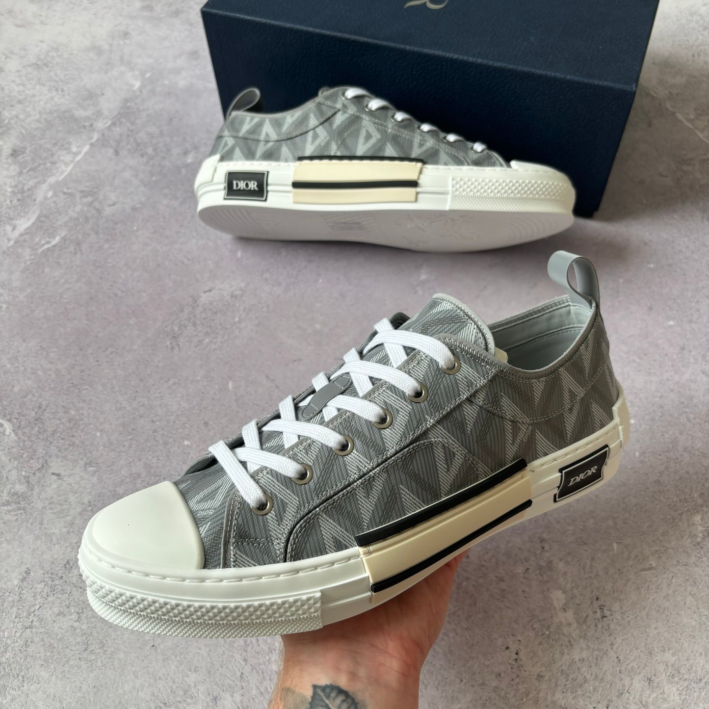 Brand New Dior B23 Low Trainers - UK 9