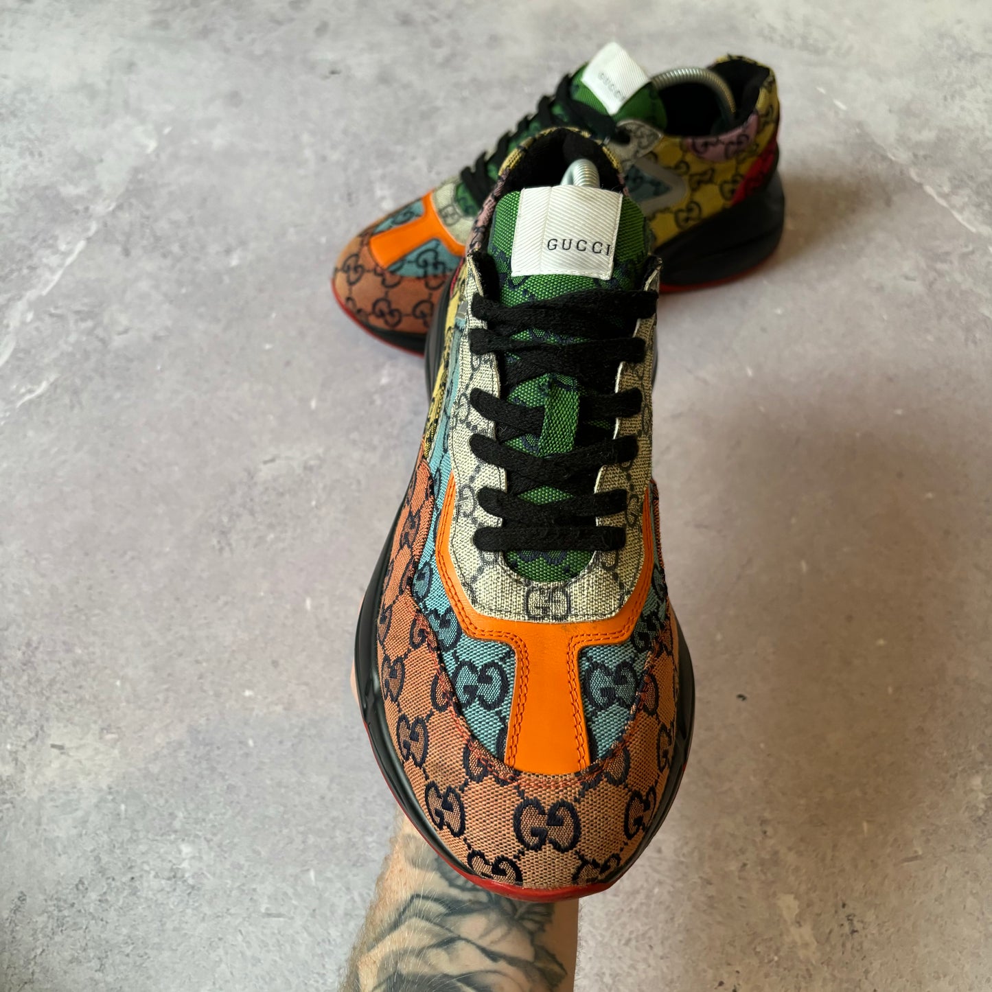 Gucci Rython Trainers - UK 7.5