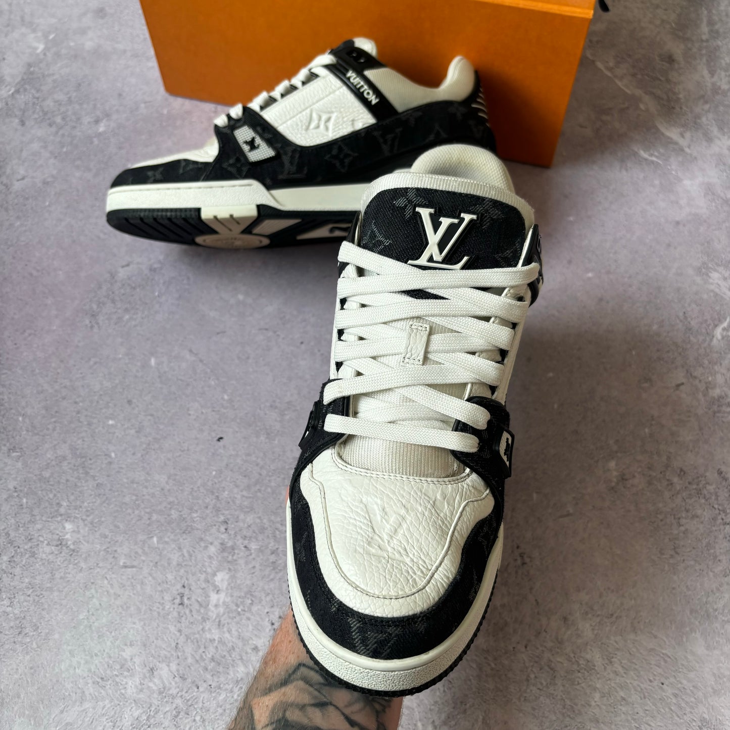 Louis Vuitton Denim Trainers - Fits UK 9