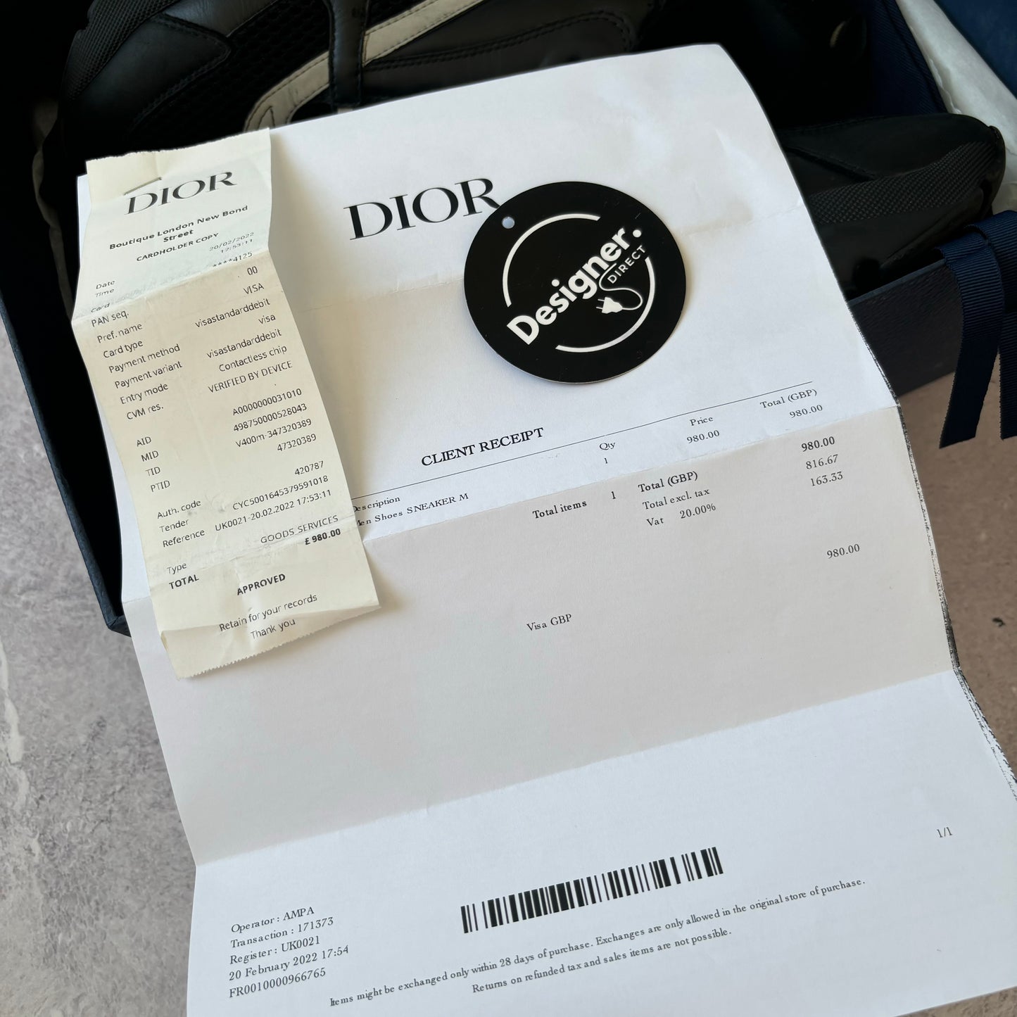 Dior B22 Trainers - UK 9