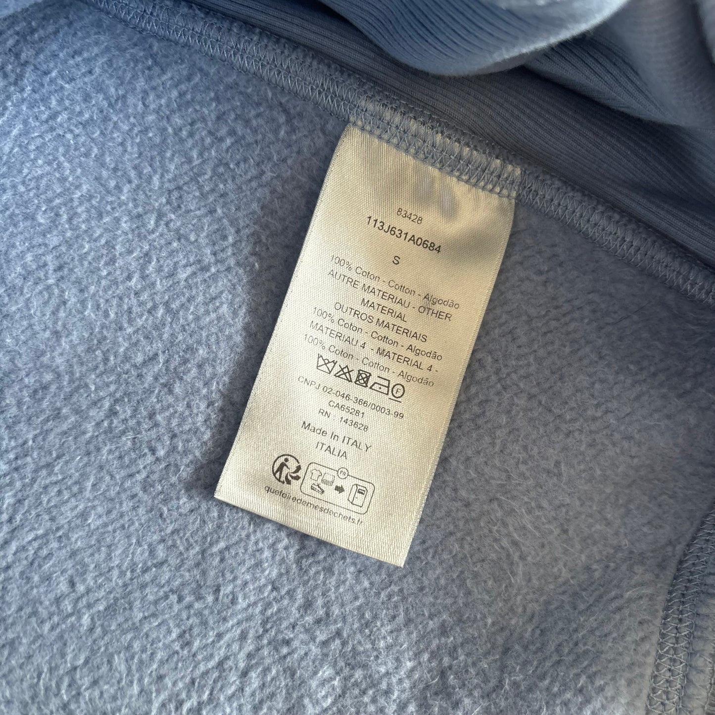 Dior Oblique Towel Hoodie - Small