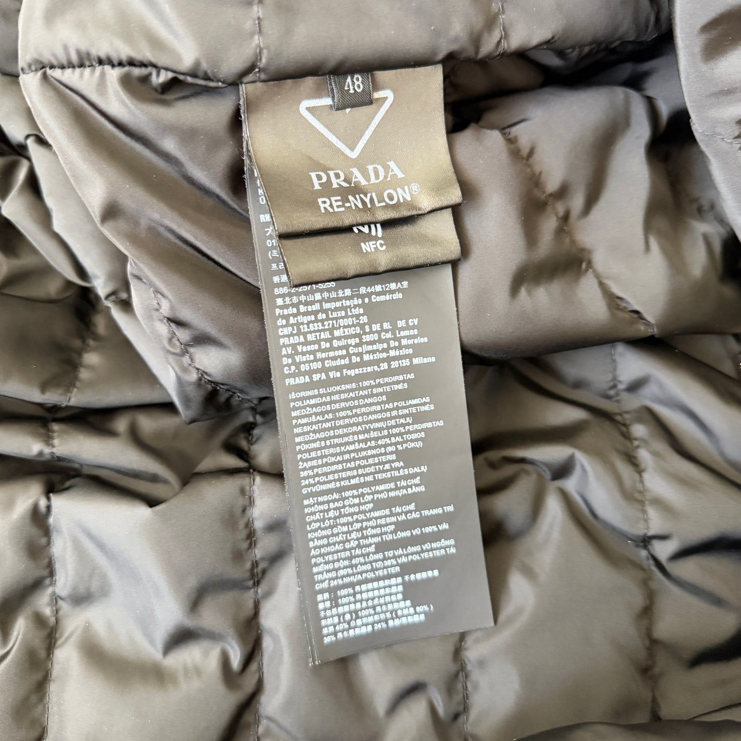 Prada Re-Nylon Padded Jacket - Fits Medium