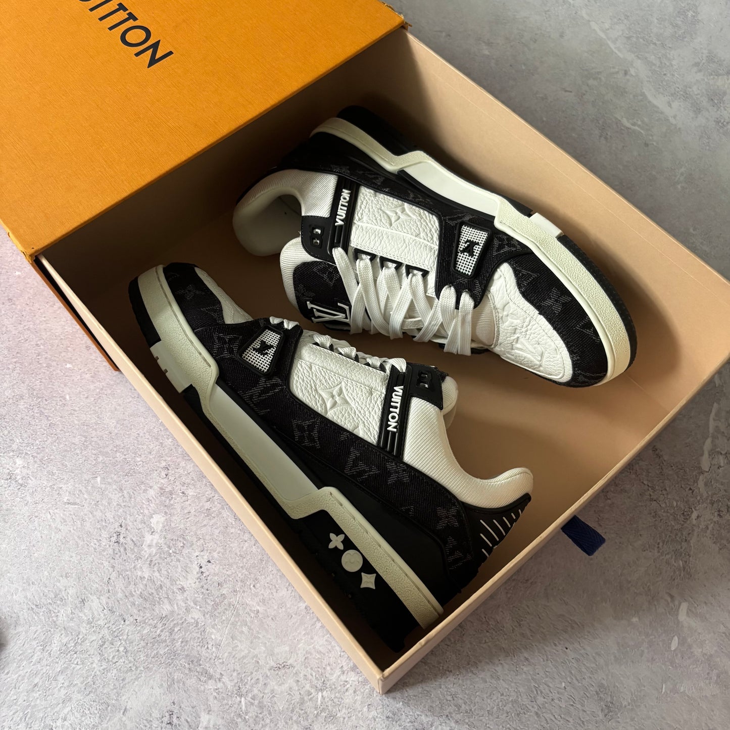 Louis Vuitton Denim Trainers - Fits UK 8.5