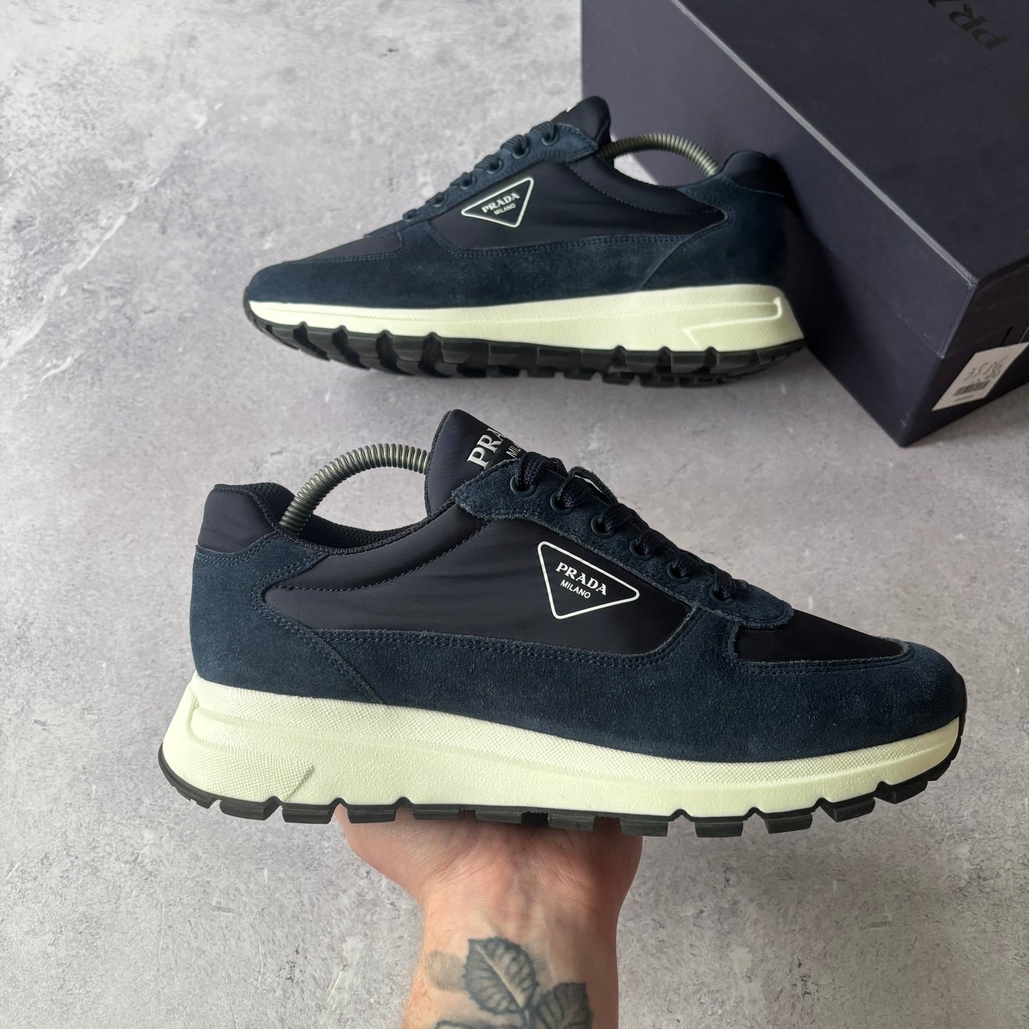 Prada Re-Nylon Trainers - UK 7.5