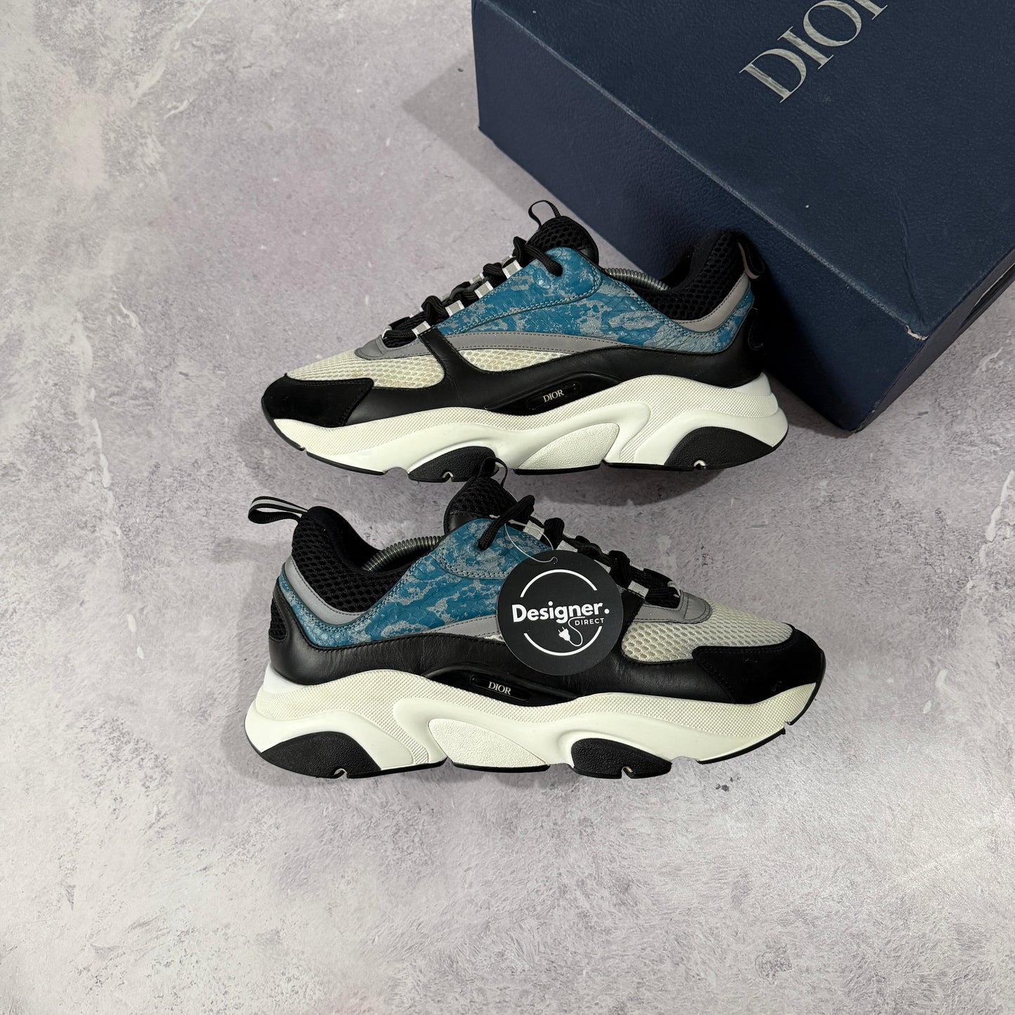 Dior B22 Python Trainers - UK 10