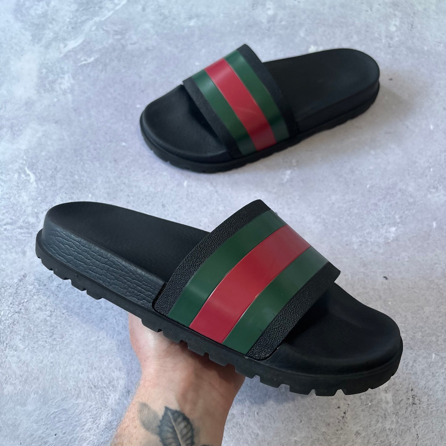 Gucci Web Sliders - UK 8
