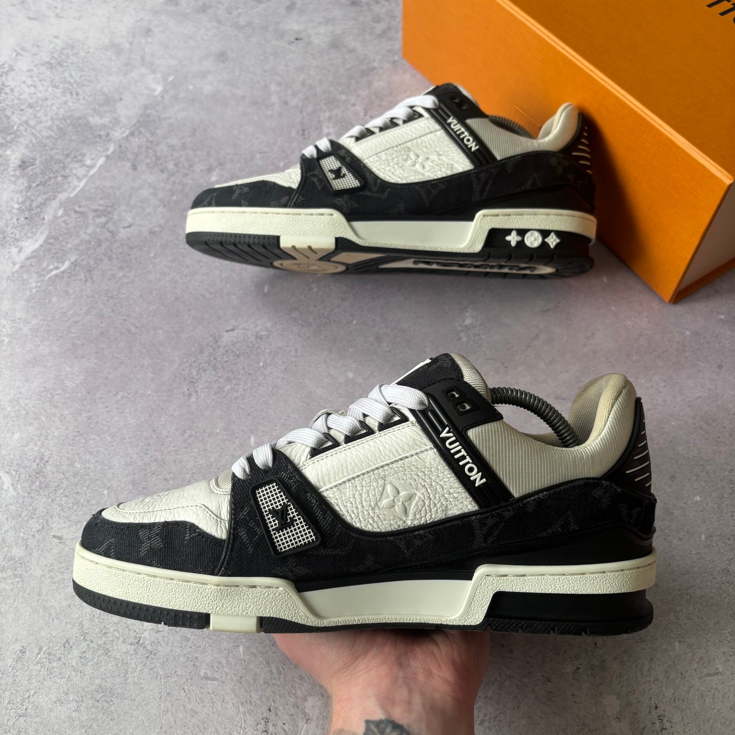 Louis Vuitton Denim Trainers - Fits UK 8.5