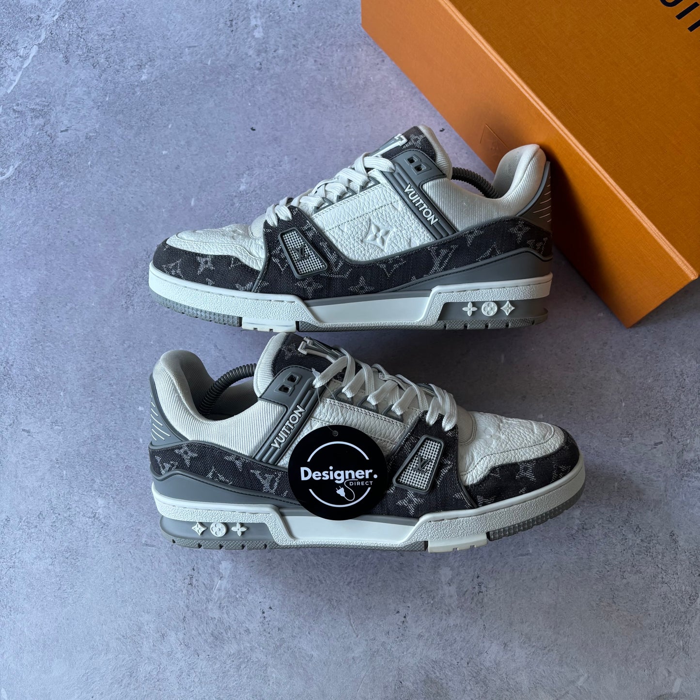 Louis Vuitton Denim Trainers - Fits UK 9