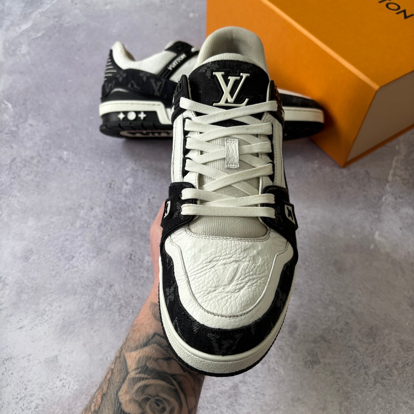 Louis Vuitton Denim Trainers - Fits UK 10.5