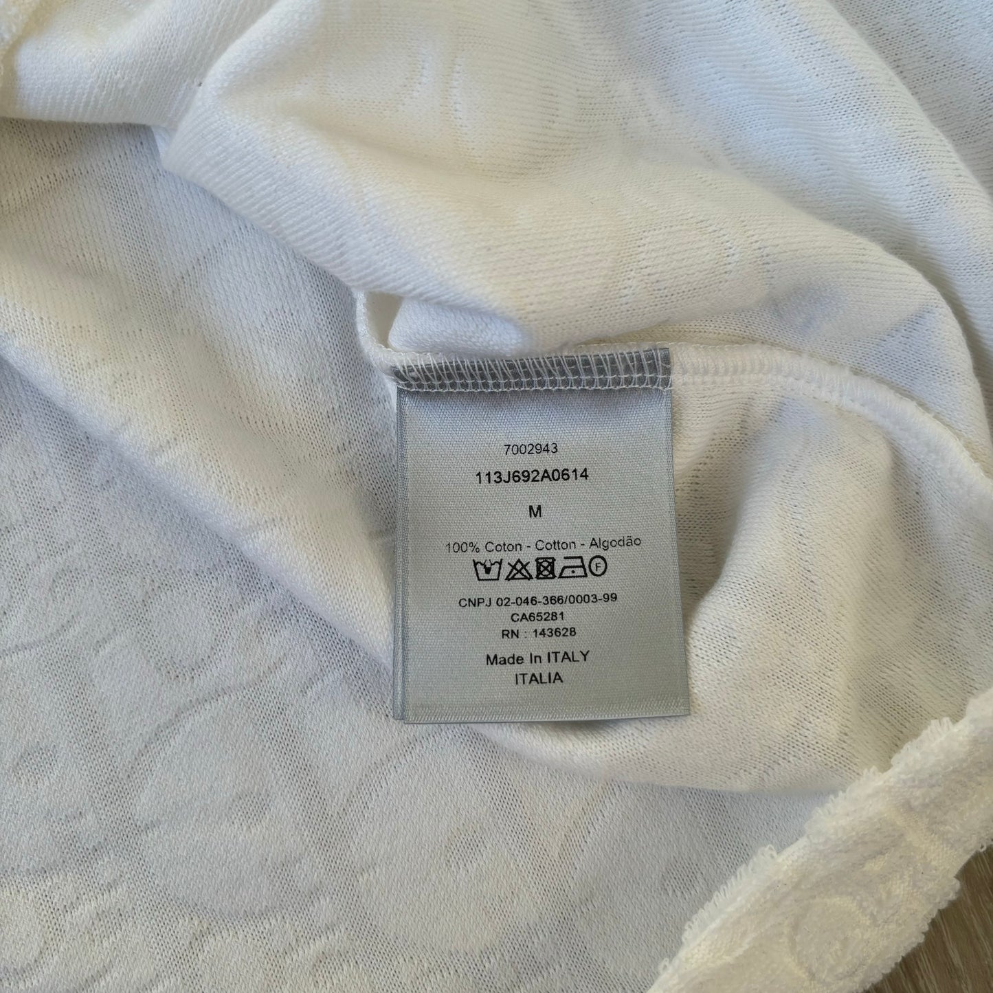 Dior Towel T-Shirt Size L