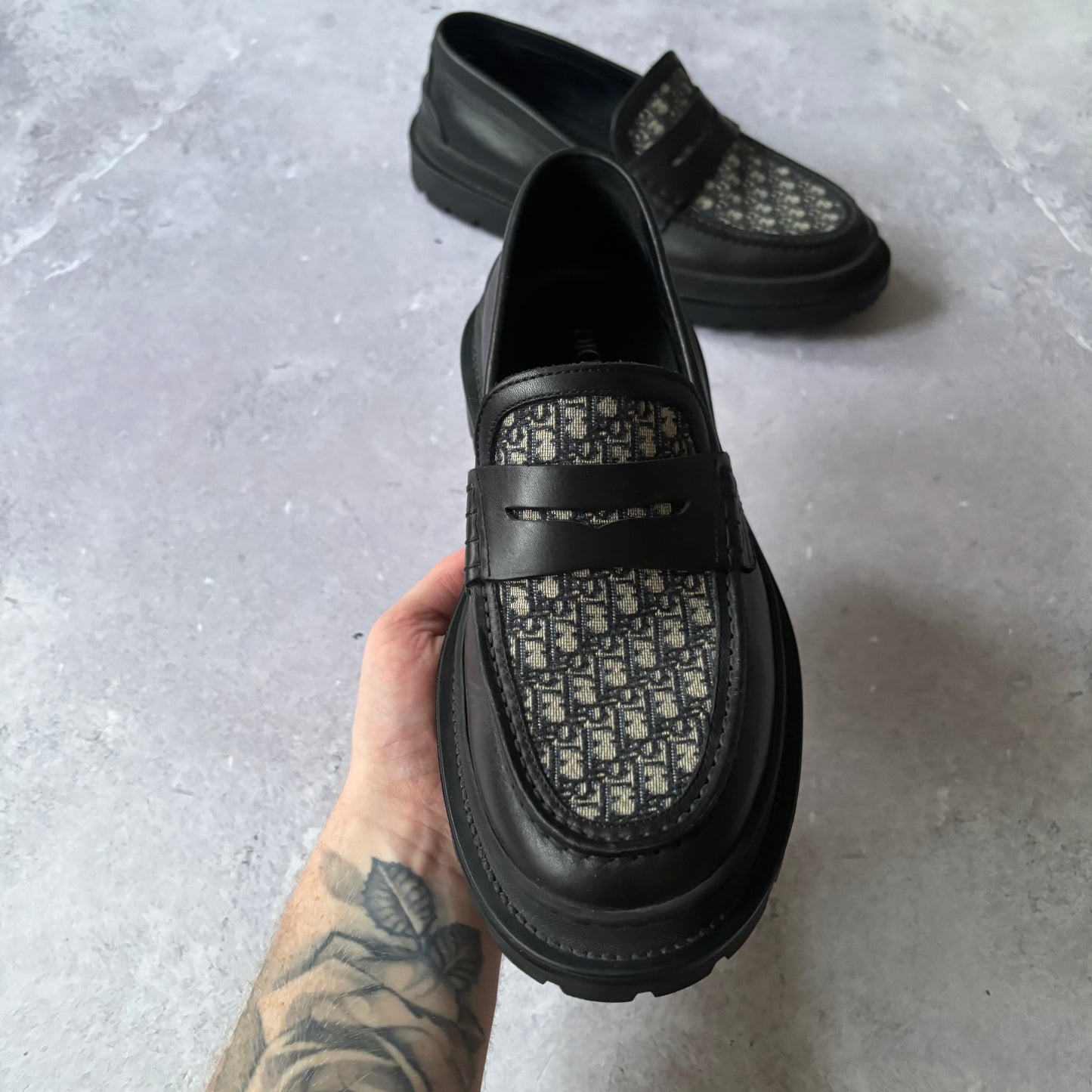 Dior Oblique Loafers - Fits UK 8