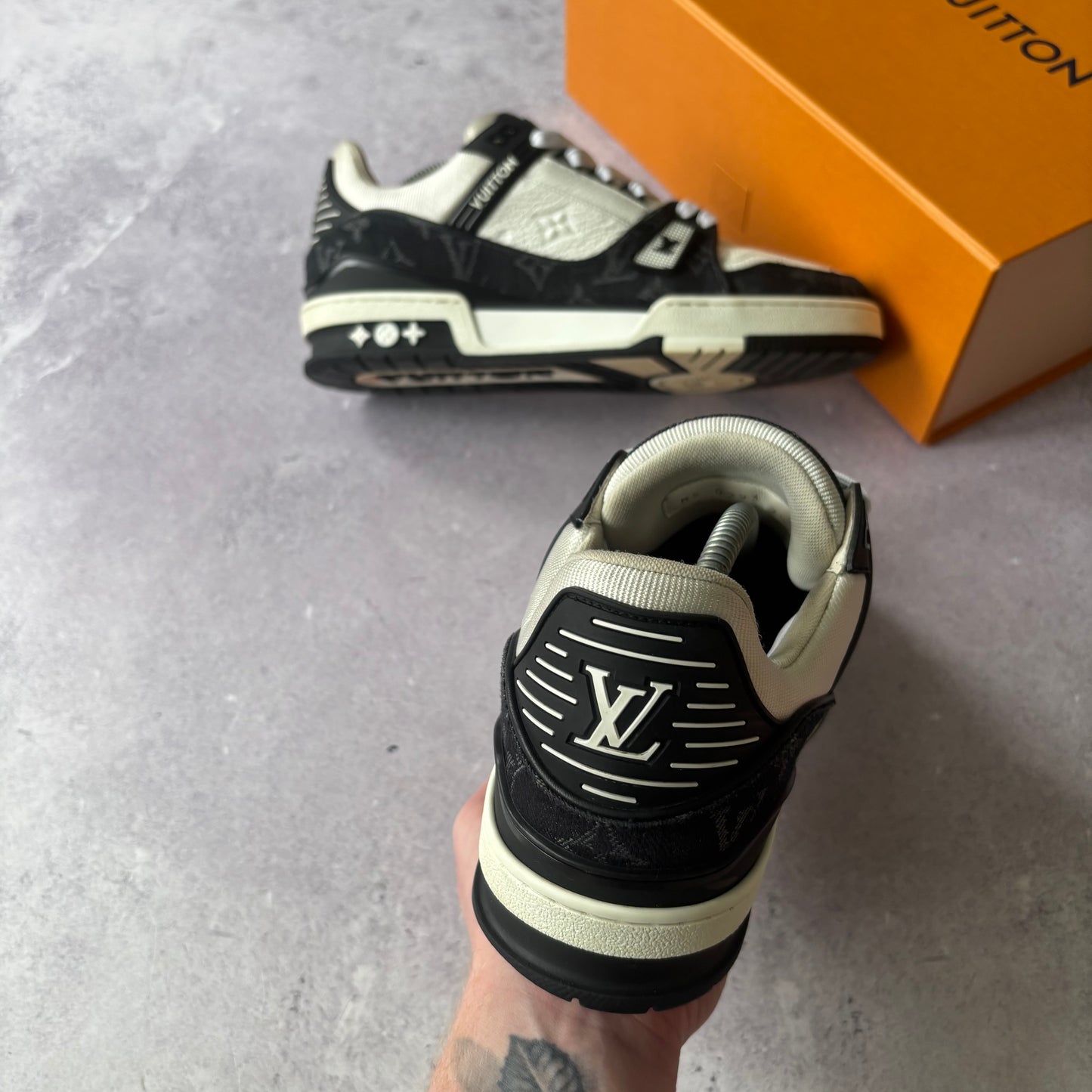 Louis Vuitton Denim Trainers - Fits UK 8.5