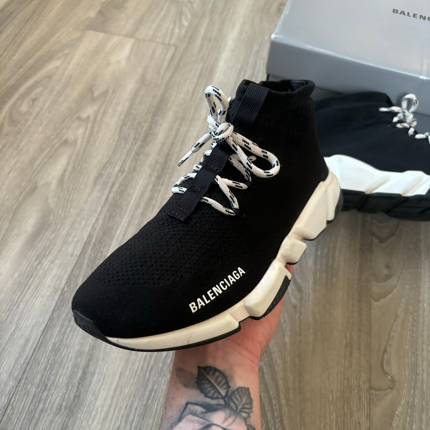 Balenciaga Speed Laced Trainers UK 9