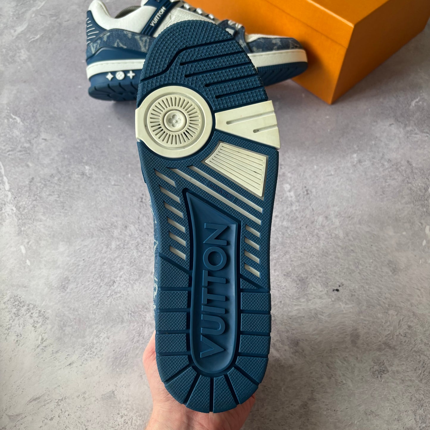 Louis Vuitton Denim Trainers - Fits UK 10