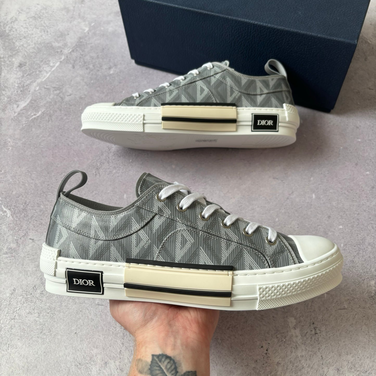 Brand New Dior B23 Low Trainers - UK 9