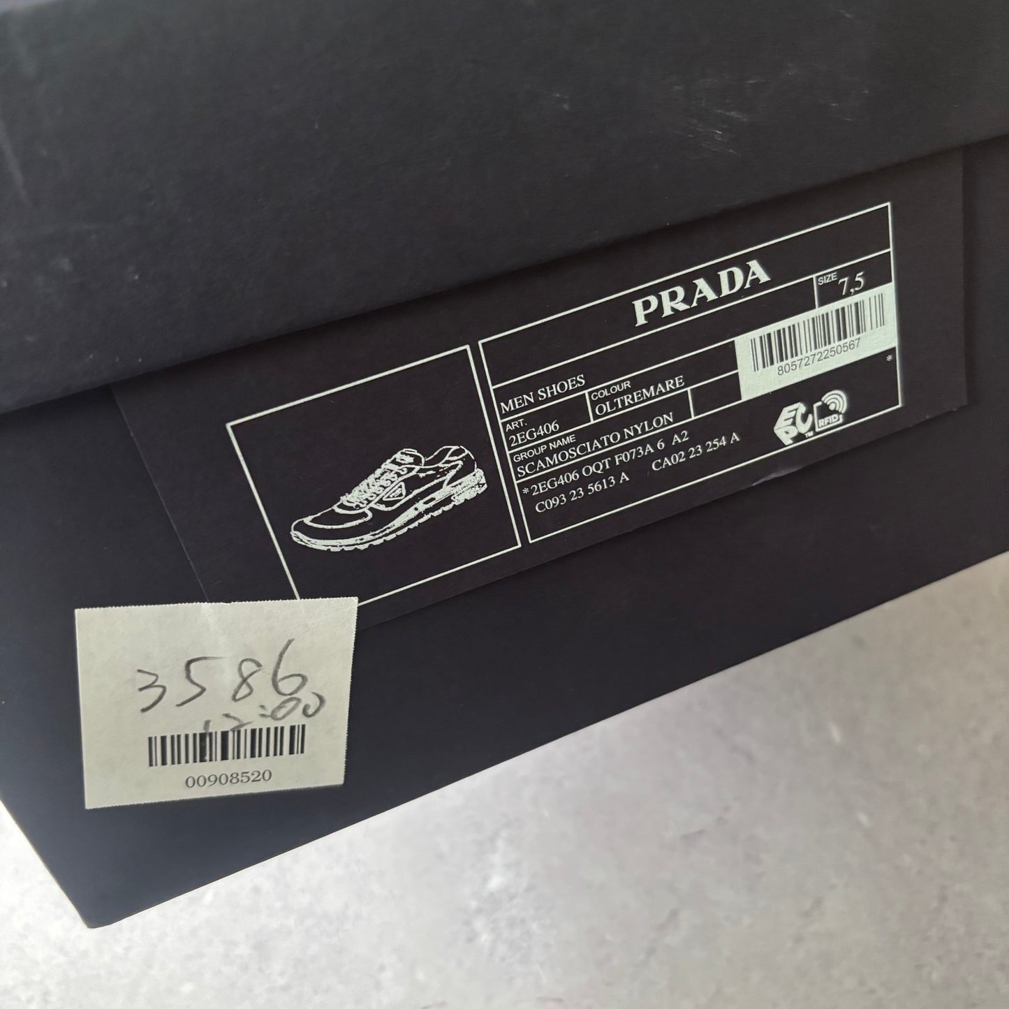 Prada Re-Nylon Trainers - UK 7.5
