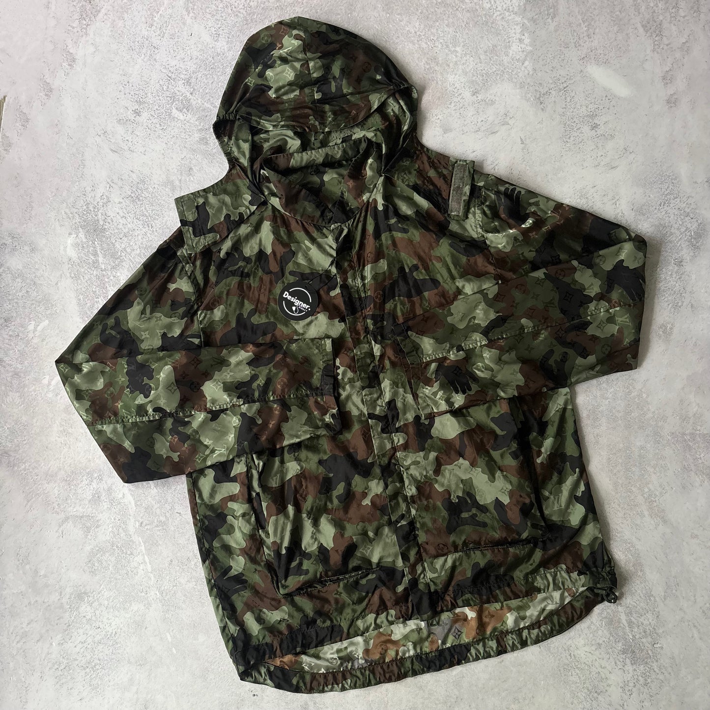Louis Vuitton Camo Windbreaker Jacket - Fits Large