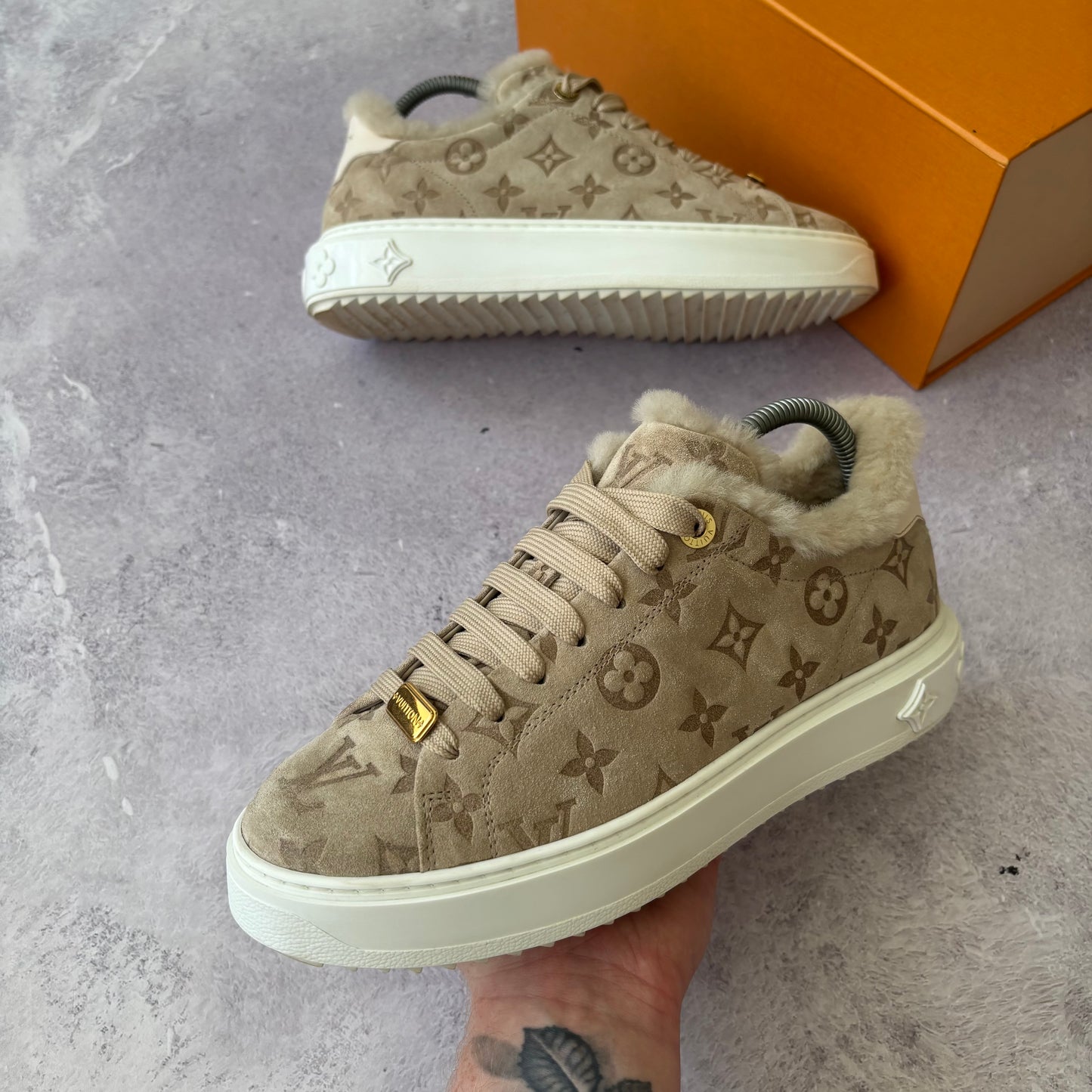 Womens Louis Vuitton Time Out Trainers - Fits UK 6