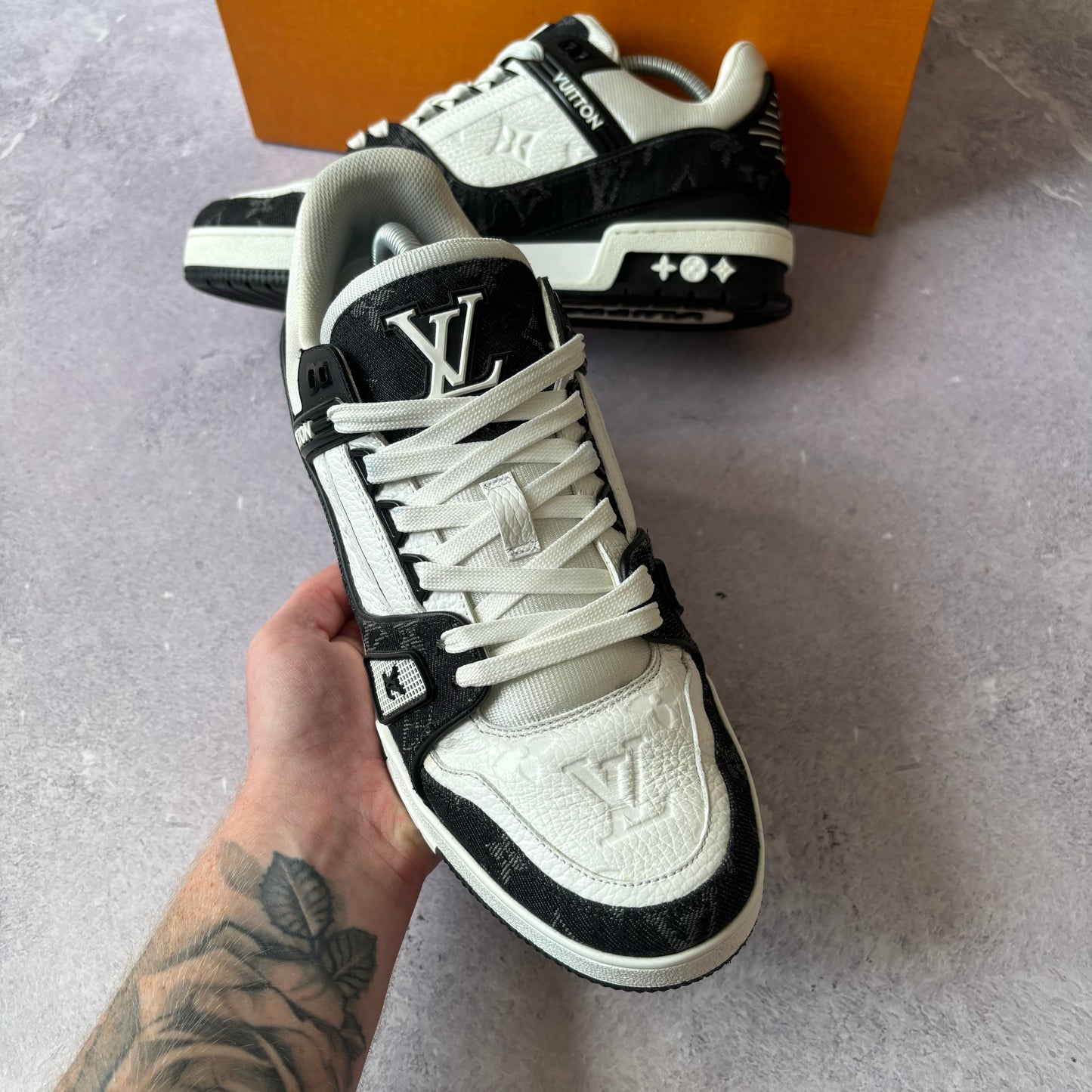 Louis Vuitton Denim Trainers - Fits UK 7
