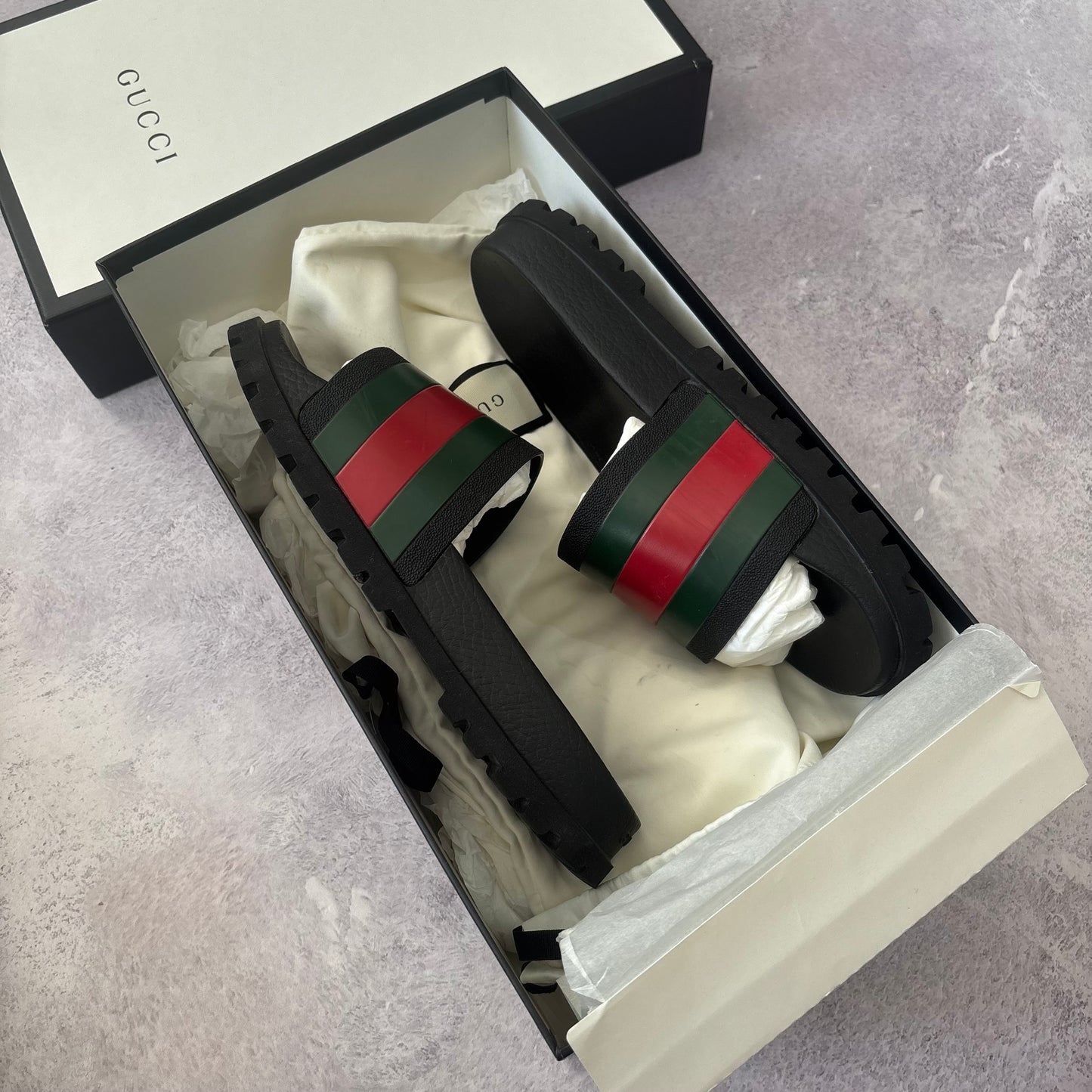 Gucci Web Sliders - UK 8