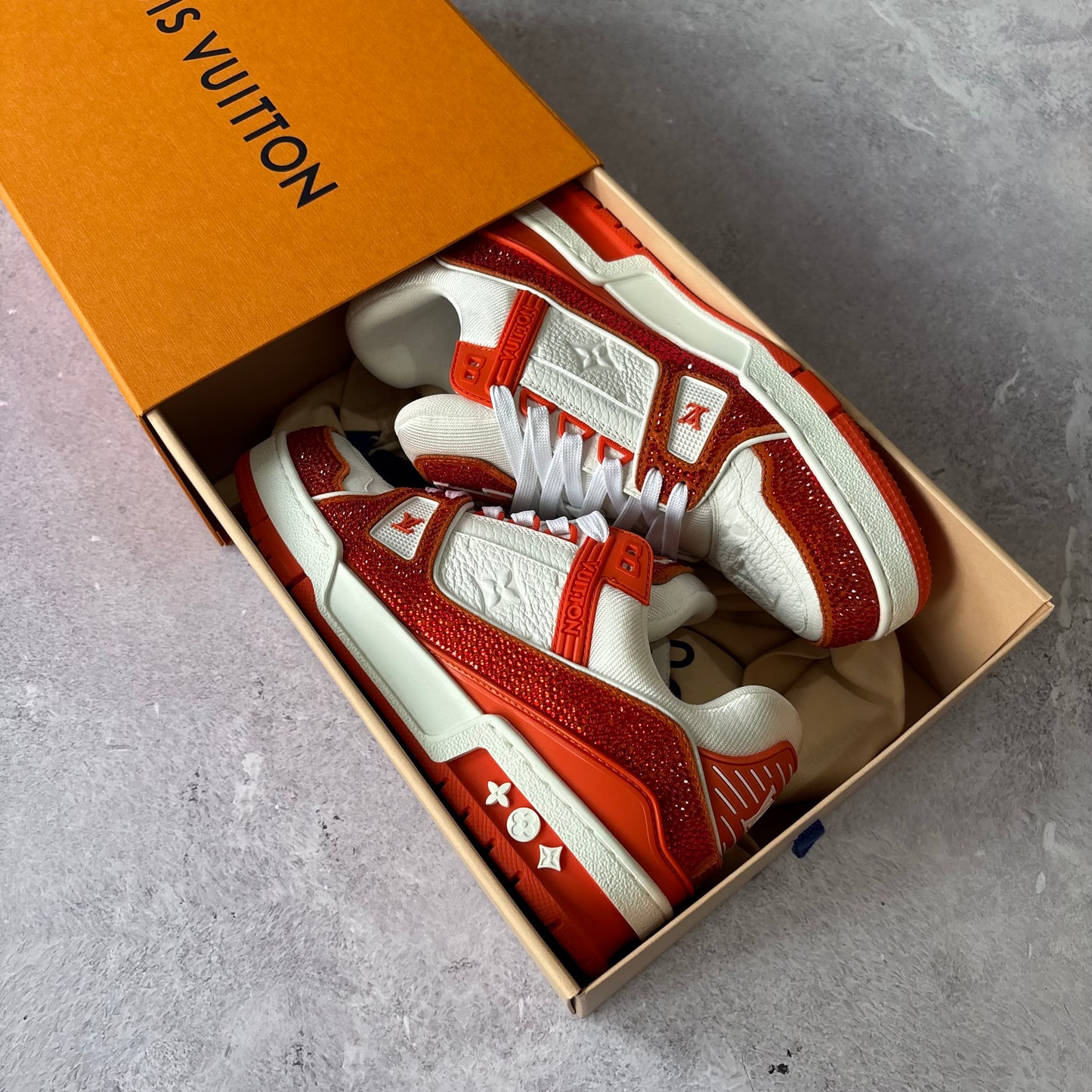 Womens Louis Vuitton Swarovski Trainers - Fits UK 5