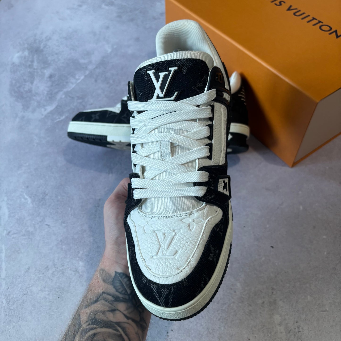 Louis Vuitton Denim Trainers - Fits UK