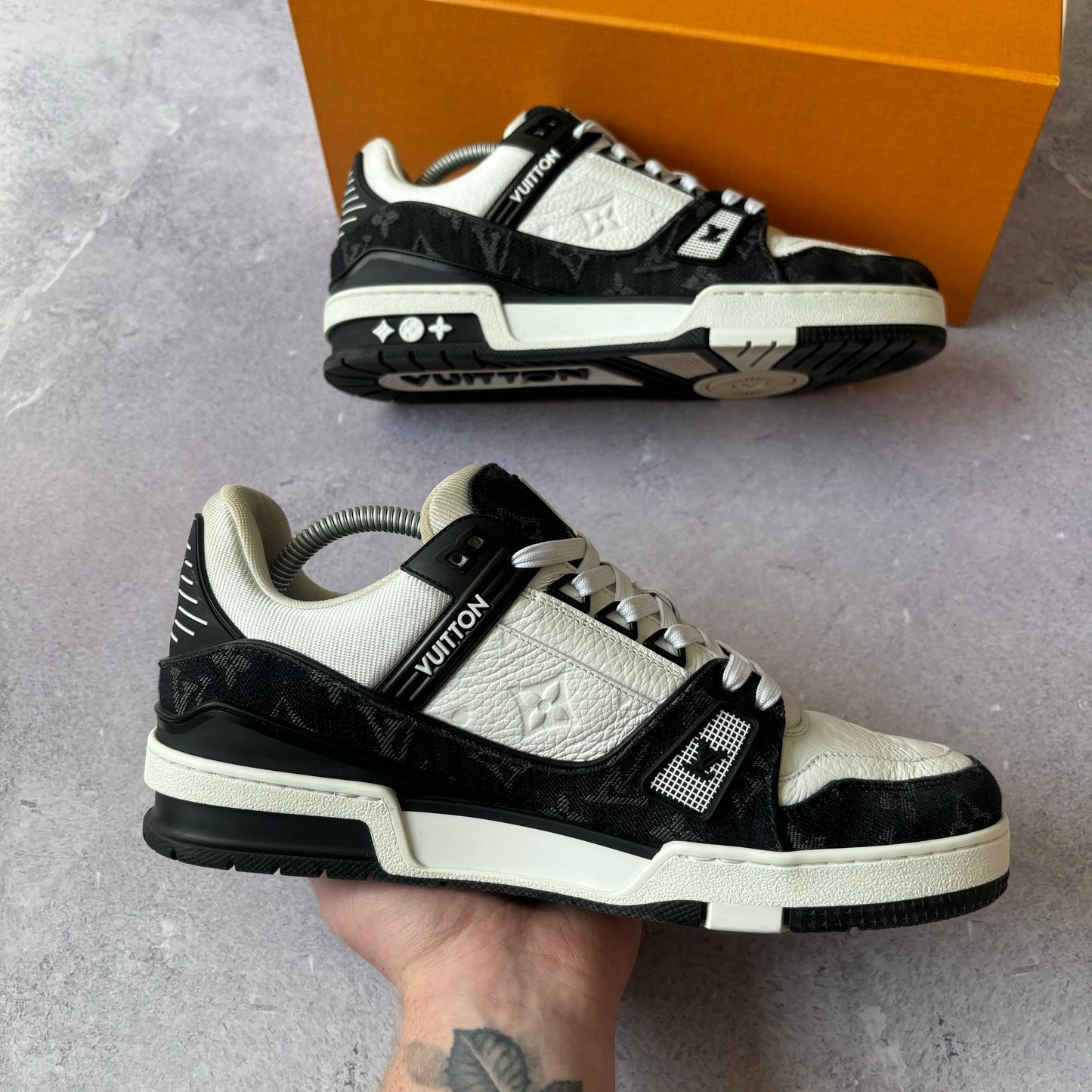 Louis Vuitton Denim Trainers - Fits UK 8.5