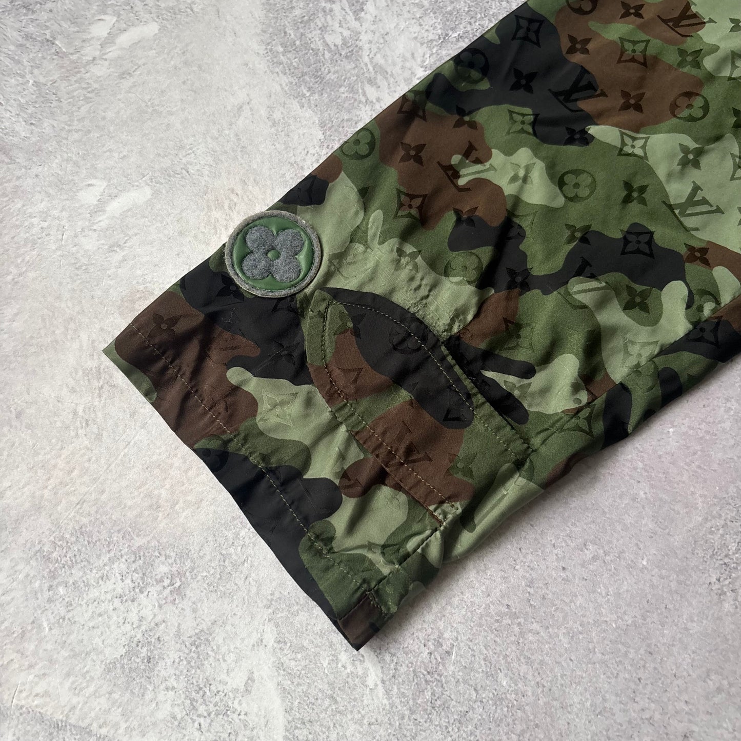 Louis Vuitton Camo Windbreaker Jacket - Fits Large