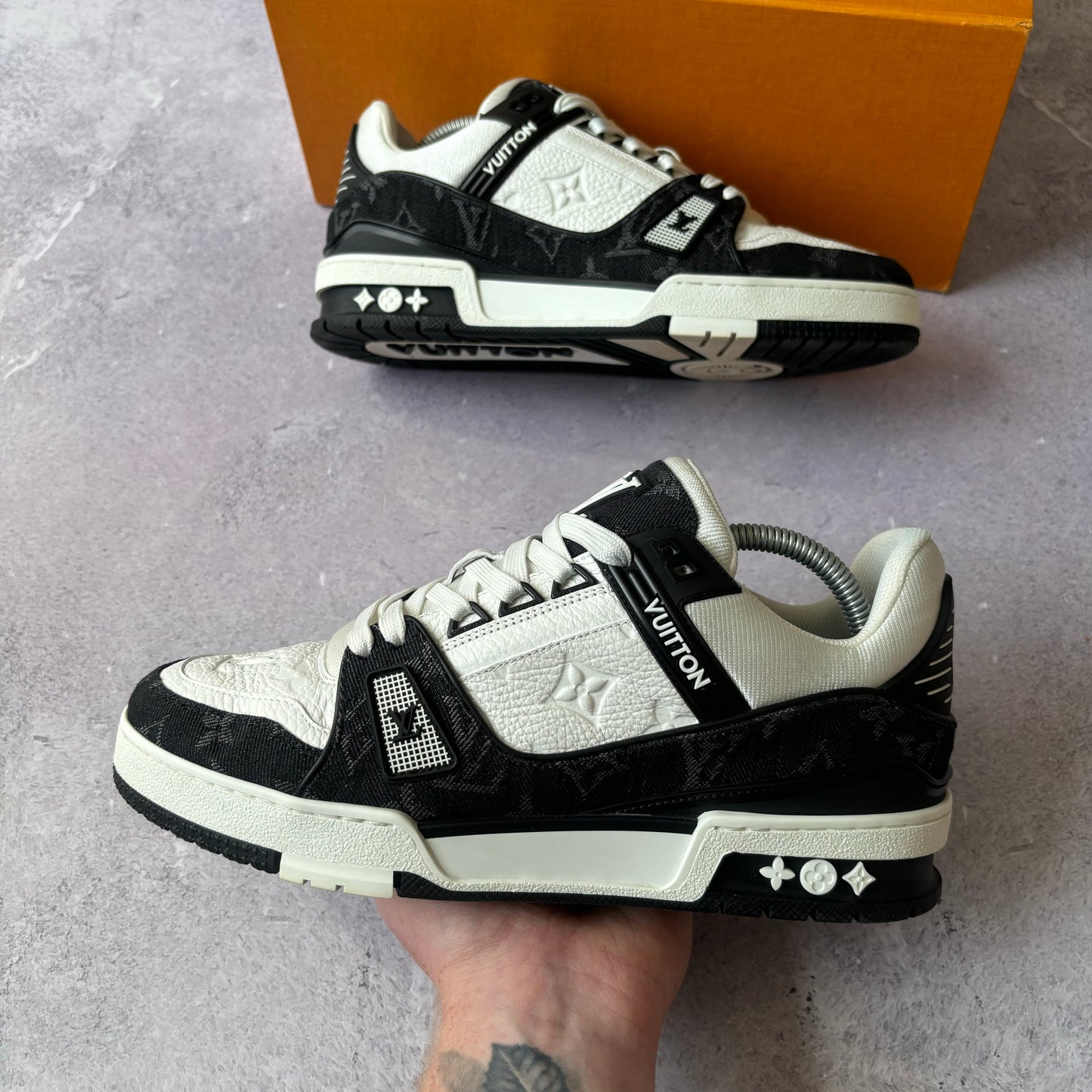 Louis Vuitton Denim Trainers - Fits UK 7