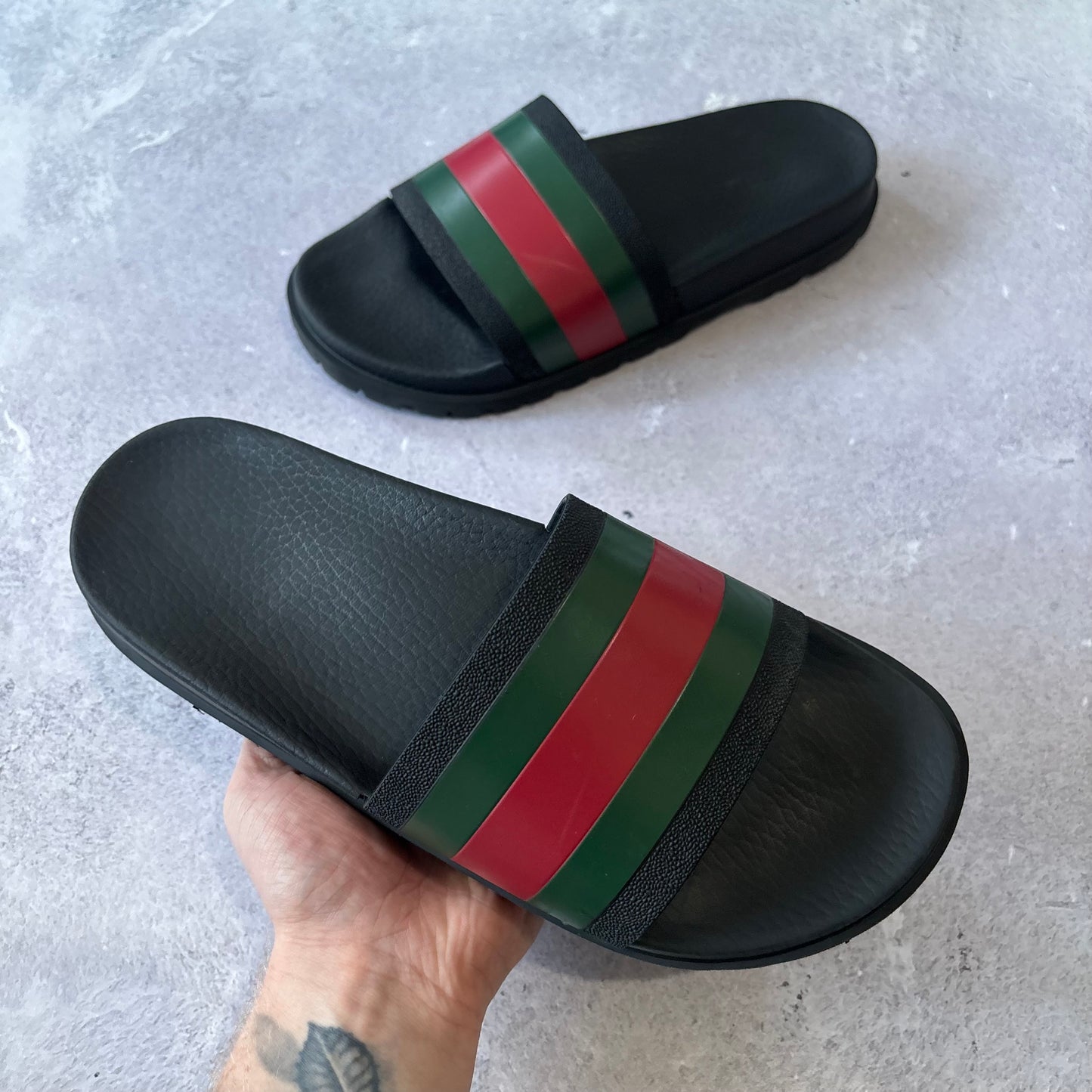 Gucci Web Sliders - UK 8