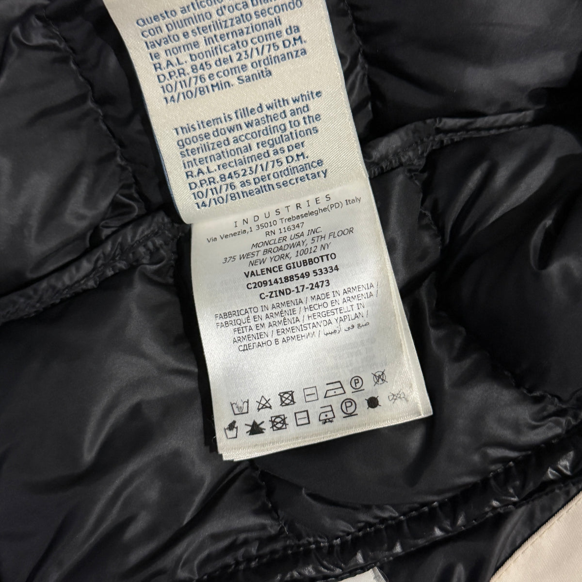 Moncler Valence Puffer Jacket - Size 1