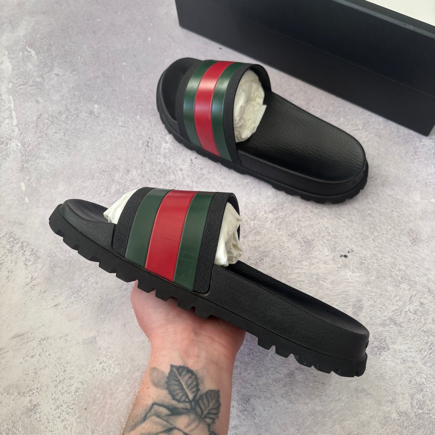 Gucci Web Sliders - UK 8