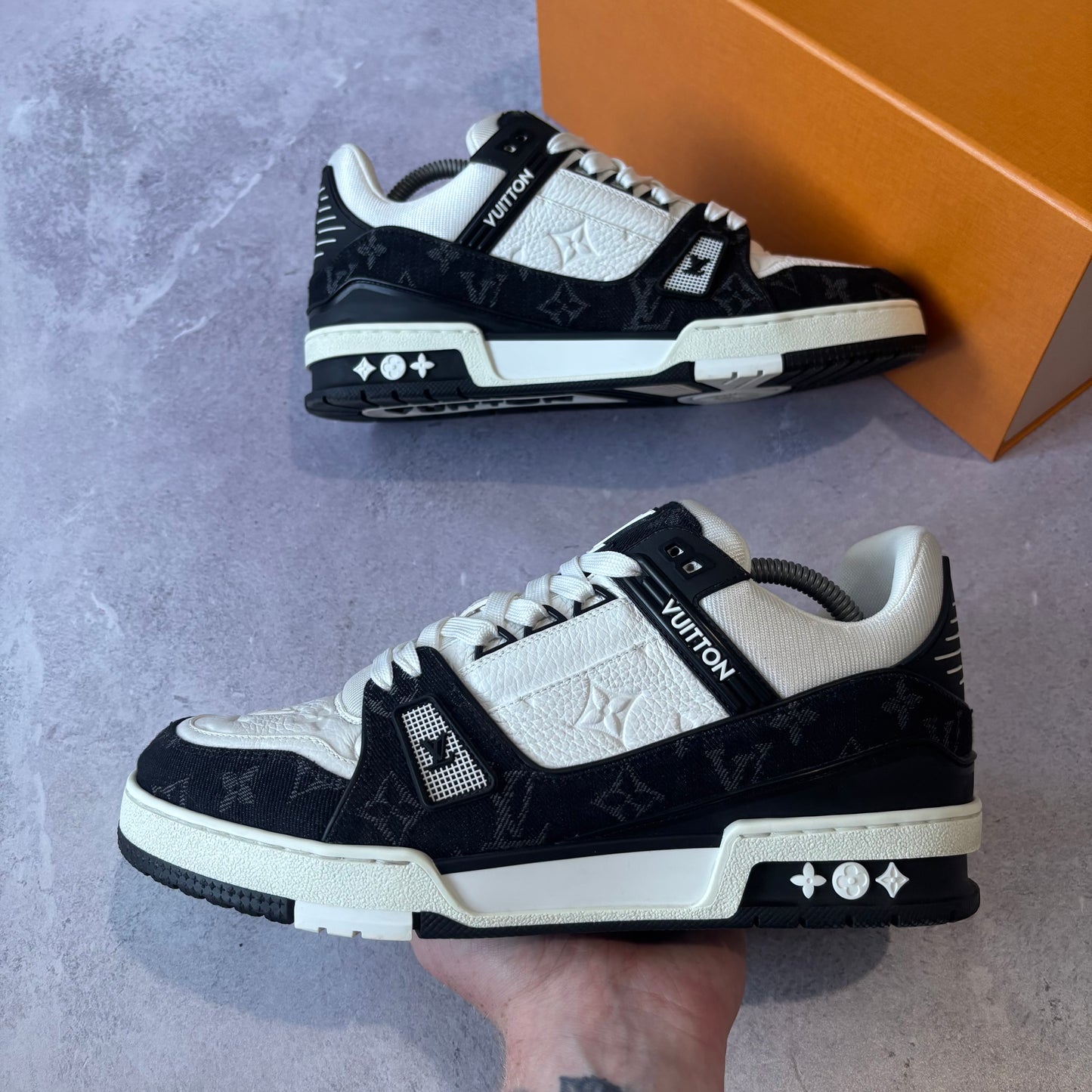 Louis Vuitton Denim Trainers - Fits UK