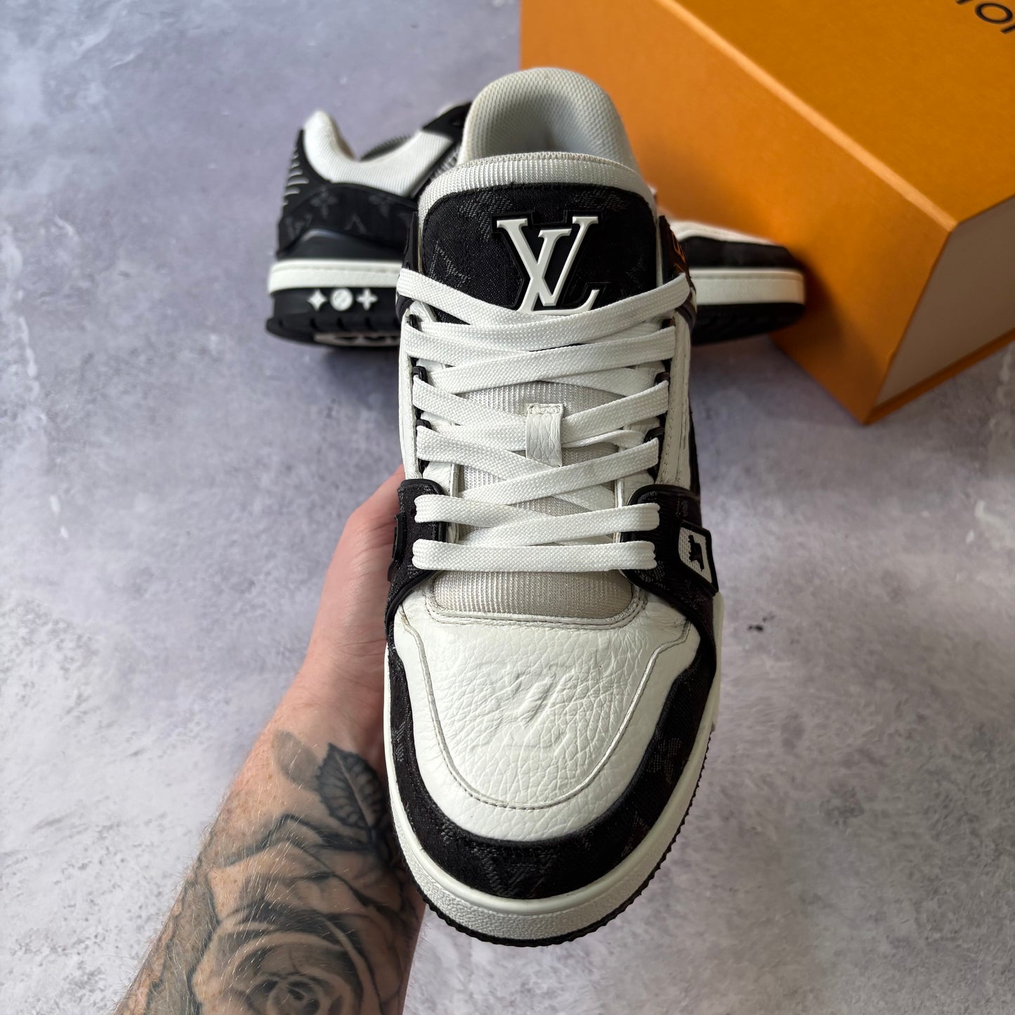 Louis Vuitton Denim Trainers - Fits UK 8