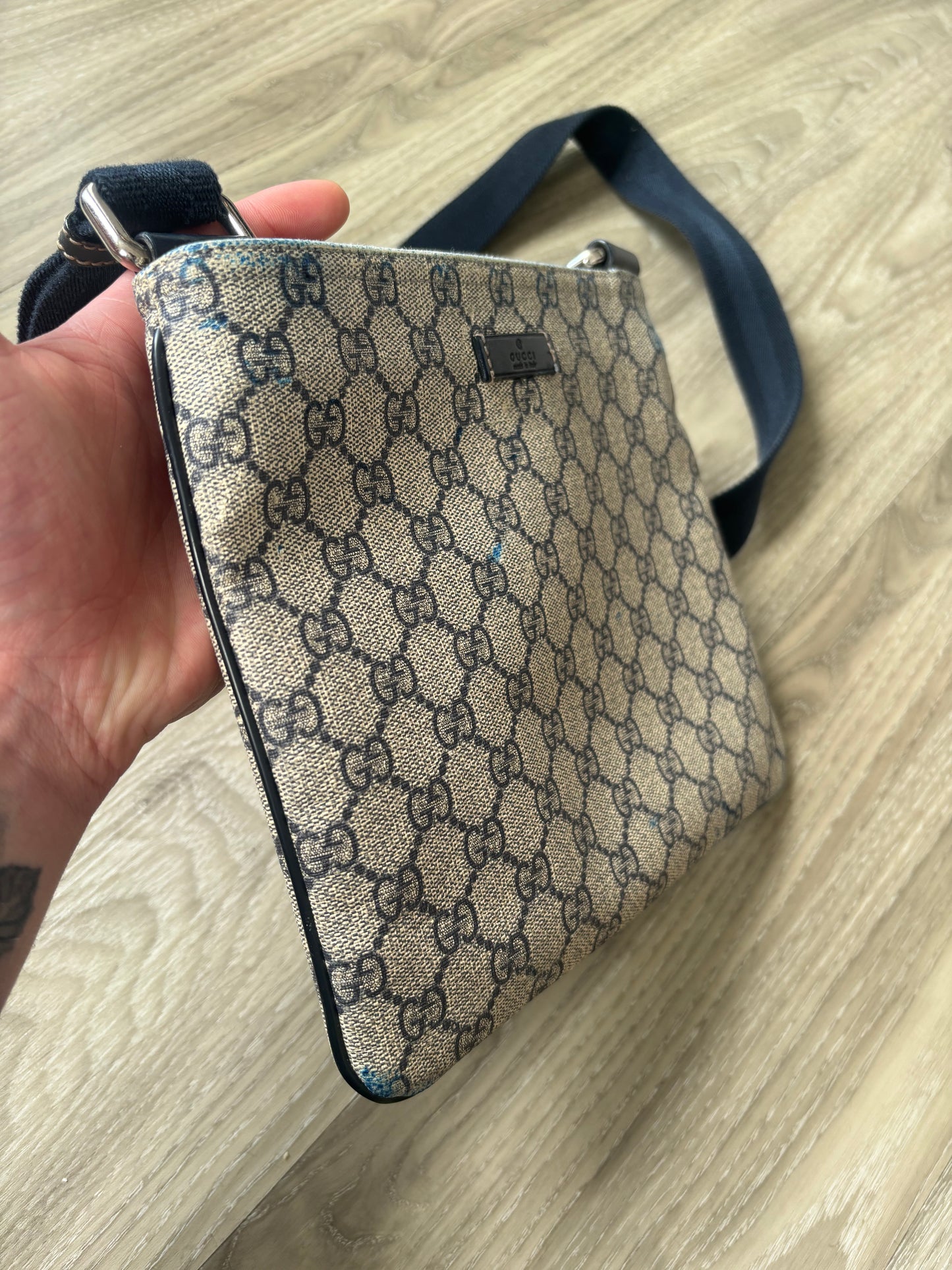 Gucci Messenger Bag (Navy)