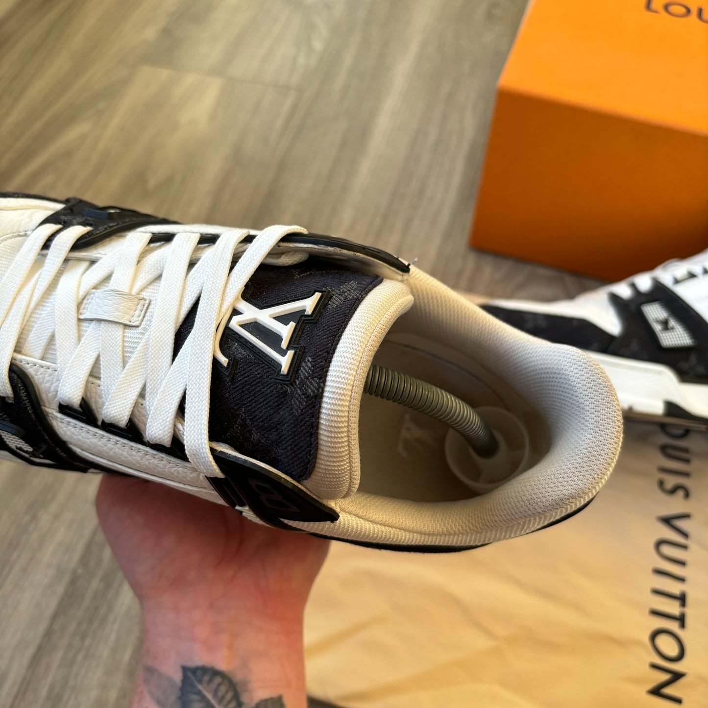 Louis Vuitton Denim Trainers UK 9