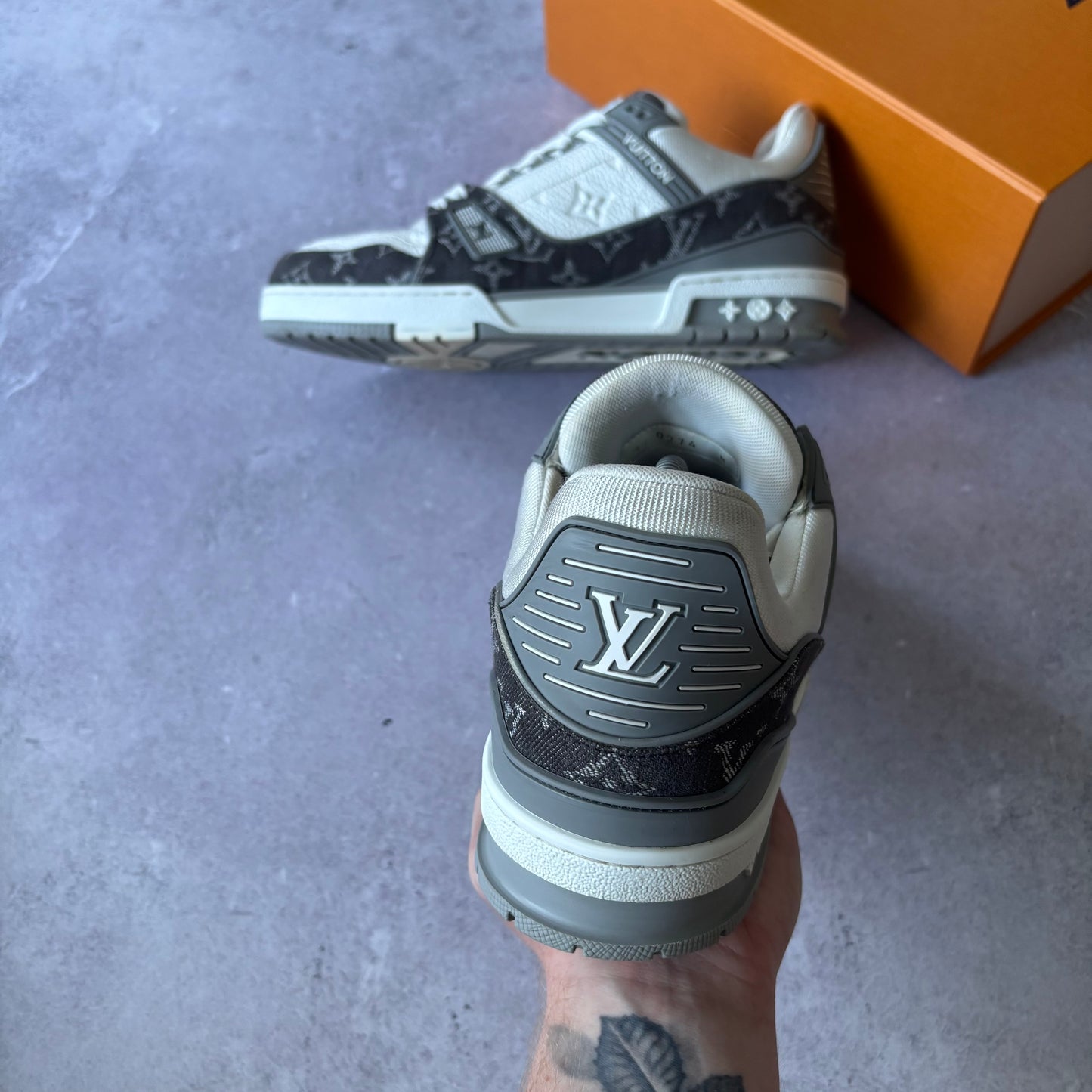 Louis Vuitton Denim Trainers - Fits UK 9