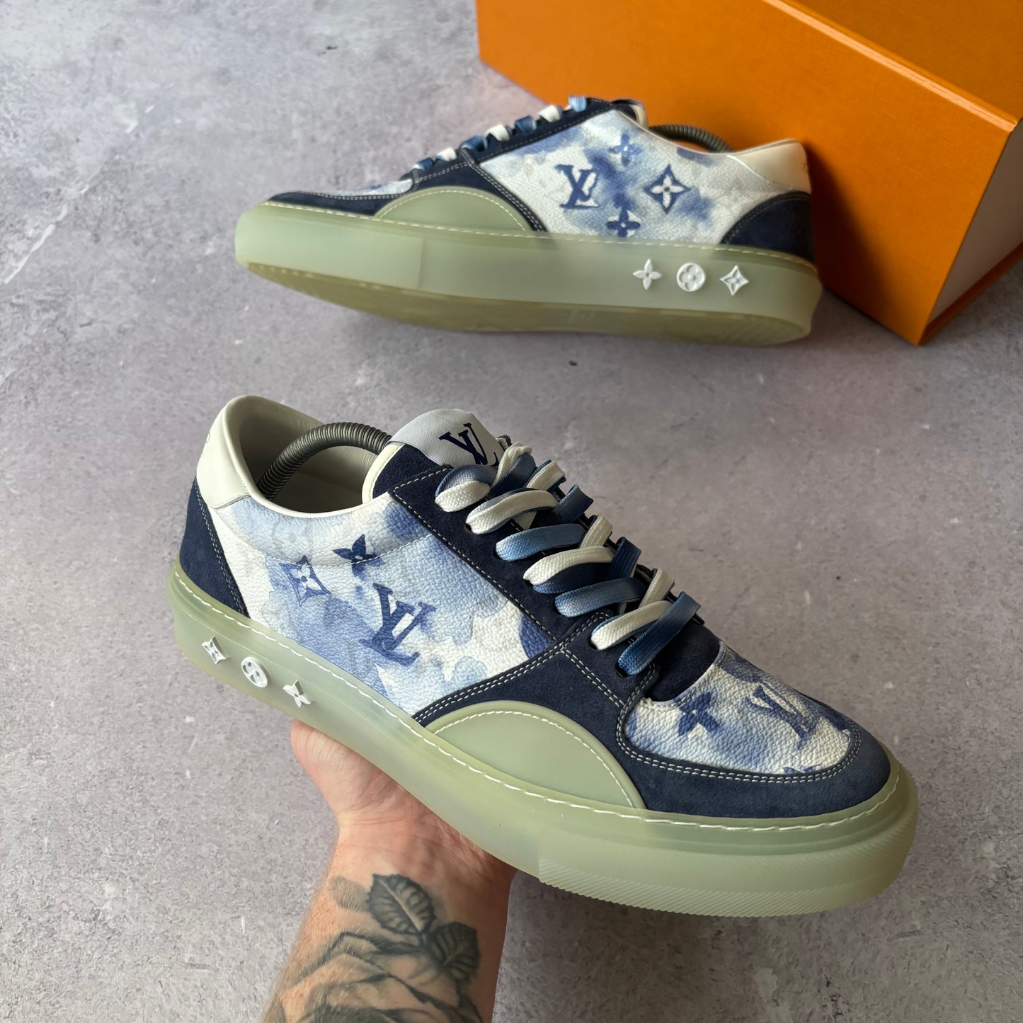 Louis Vuitton Water Colour Trainers - Fits UK 9