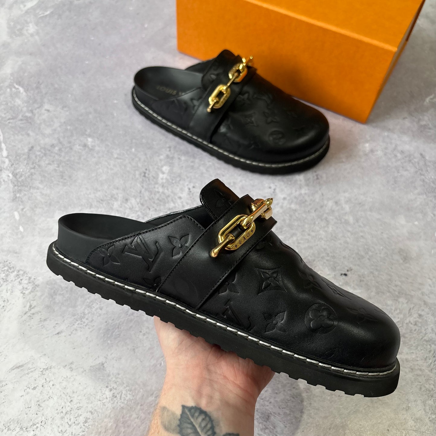Womens Louis Vuitton Cosy Flat Comfort Clogs - Fits UK 6