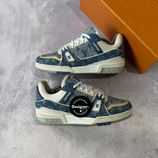 Louis Vuitton Denim Trainers - Fits UK 9