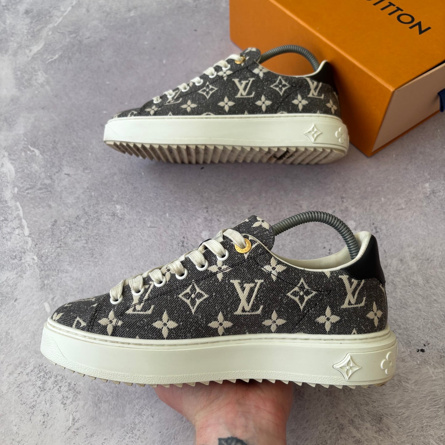 Womens Louis Vuitton Time Out Trainers - Fits UK 6